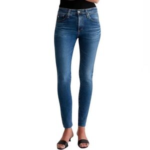 Women's AG Adriano Goldschmied Farrah Skinny Ankle Jeans Raw Hem Denim Stretch